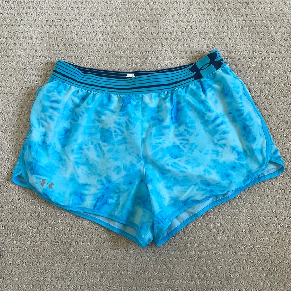 Under Armor Blue Tie-Dye Shorts